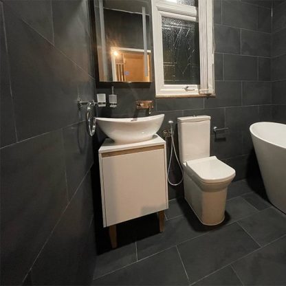 Black Honed Black Slate Tiles - Image 5