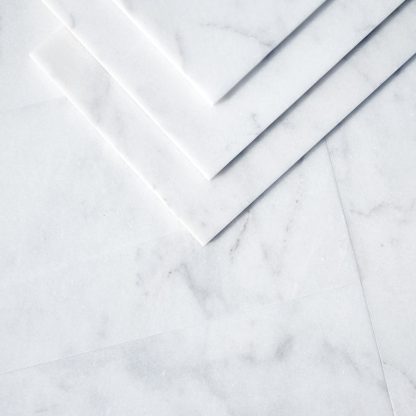 Calacatta White Polished Marble Tiles