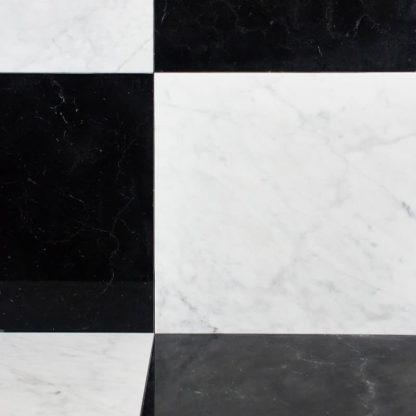 Nero Marquina- Calacatta Royal Chequerboard Polished Marble Tiles - Image 4