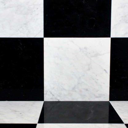 Nero Marquina- Calacatta Royal Chequerboard Polished Marble Tiles - Image 5
