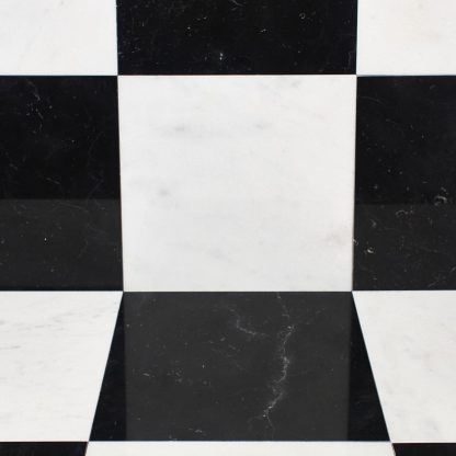 Nero Marquina - Calacatta Royal Chequerboard Honed Marble Tiles - Image 2