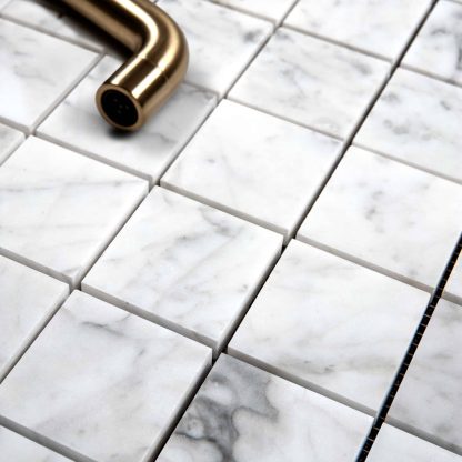 Bianco Carrara Marble MOSAIC Honed - Image 2