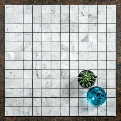 Bianco Carrara Marble MOSAIC Honed