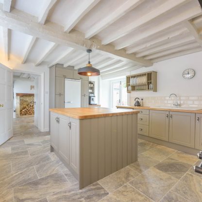 Silver Travertine Filled & Honed