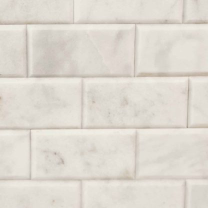 Bevelled Calacatta Metro Marble Tiles Polished