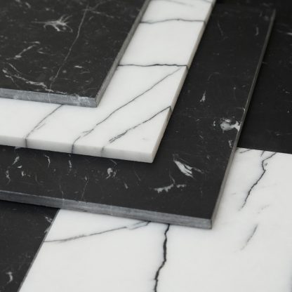 Calacatta Viola - Nero Marquina Chequerboard Honed Marble Tiles - Image 4
