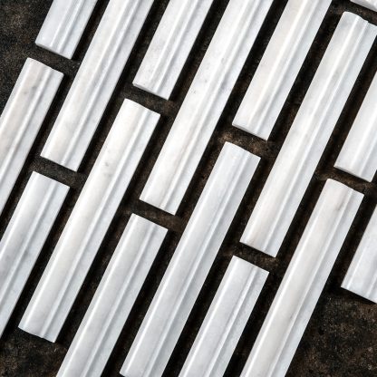 Calacatta White Marble Polished Dado Moulding