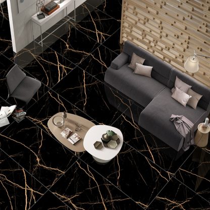 Atlantis Black Gold Polished Porcelain