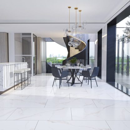 Bianco Calacatta White Polished Porcelain