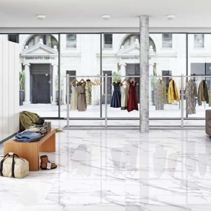 Statuario Mercury White Polished Porcelain