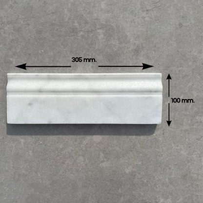 Calacatta White Honed Marble Skirting - Image 2