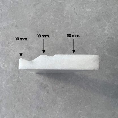 Calacatta White Honed Marble Skirting - Image 3