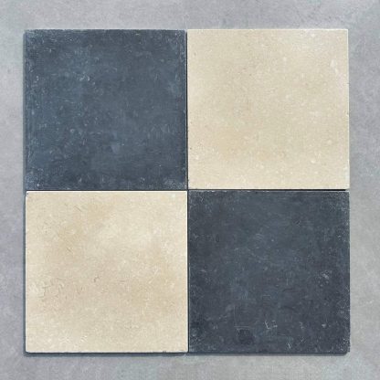 Galala - Milan Chequerboard Tumbled Limestone Tiles
