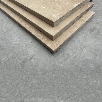Kremna Honed & Filled Herringbone Travertine - Image 3