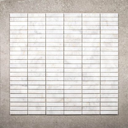 Calacatta White Honed Marble Mosaics - Image 3