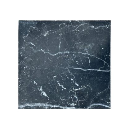 Black and White Honed Chequerboard Marble Tiles - Image 2