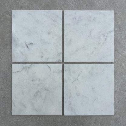 White Marble Honed Marble Tiles