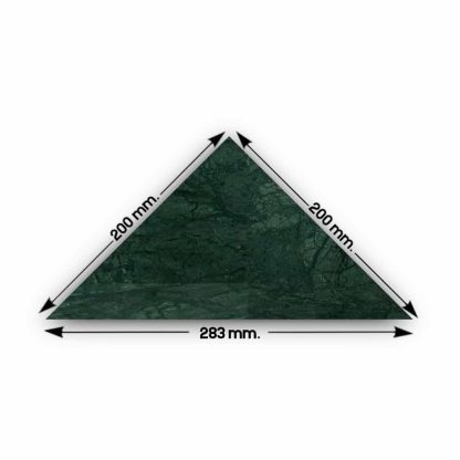 Verde - Nero - Carrara Polished Triangle Marble Tiles - Image 2