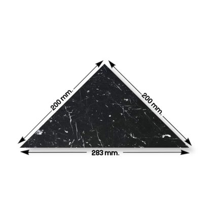 Verde - Nero - Carrara Polished Triangle Marble Tiles - Image 3