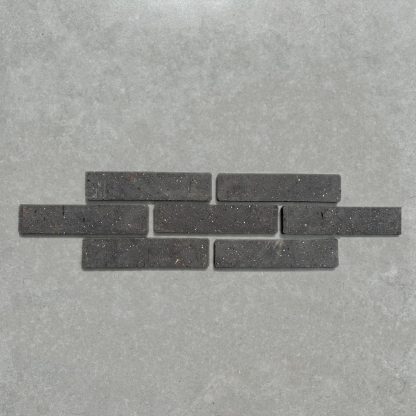 Black Clay Brick Slips Wall Tiles
